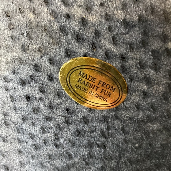 Vintage Beautiful Real Rabbit Fur Soft Realistic Sleeping Cat- - Picture 10 of 10